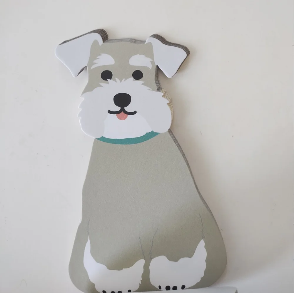 Greeting Life Cut Schnauzer Dog Memo Pad 80 Pages Notes
